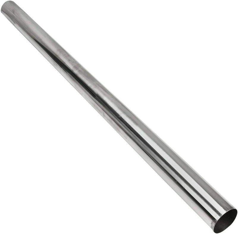 PRUNkuar 2.5 Inch Straight Pipe Stainless Steel T304 Tubing Piping 48 Inch Long 2.5" OD Tailpipe DIY Pipe, Pack of 2 - Image 4